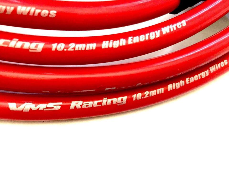 RED SPARK PLUG WIRES SET FOR HONDA CIVIC SOHC 1992 TO 2000