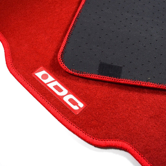 Red DC Floor Mats Carpet Custom Fits 1994 to 2001 Acura Integra GSR RS LS GS