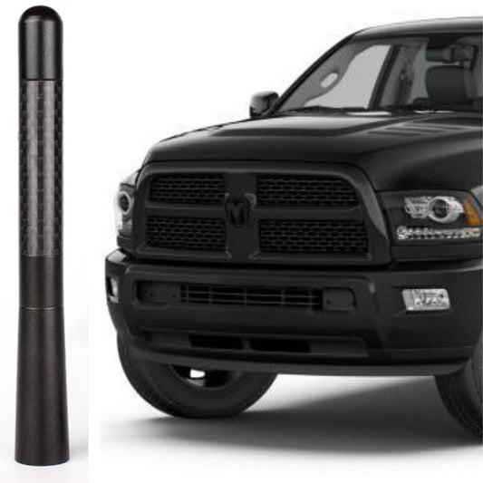 Short Antenna Billet Aluminum and Carbon Fiber for Dodge Ram Fits All Years