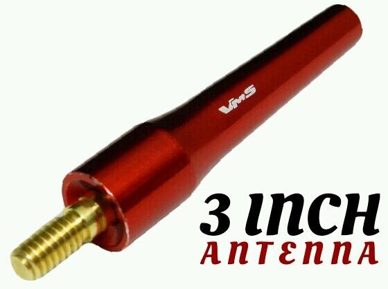 3 Inch Red Antenna for All Ford Trucks Fits All Years and All Models