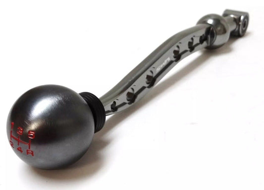 GUNMETAL SHORT SHIFTER + SHIFT KNOB HONDA CIVIC 88-00 ACURA INTEGRA DEL SOL CRX