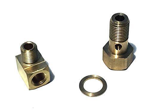 Fuel Pressure Gauge Adapter Banjo Bolt Fitting 12MM Bolt KIT 1/8" NPT Honda Acur