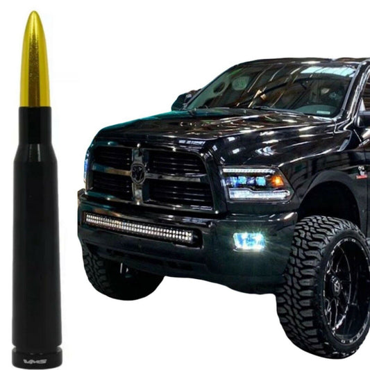 Bullet Antenna Black 50 Caliber for Dodge Ram 1500 2500 3500 All Years and Model