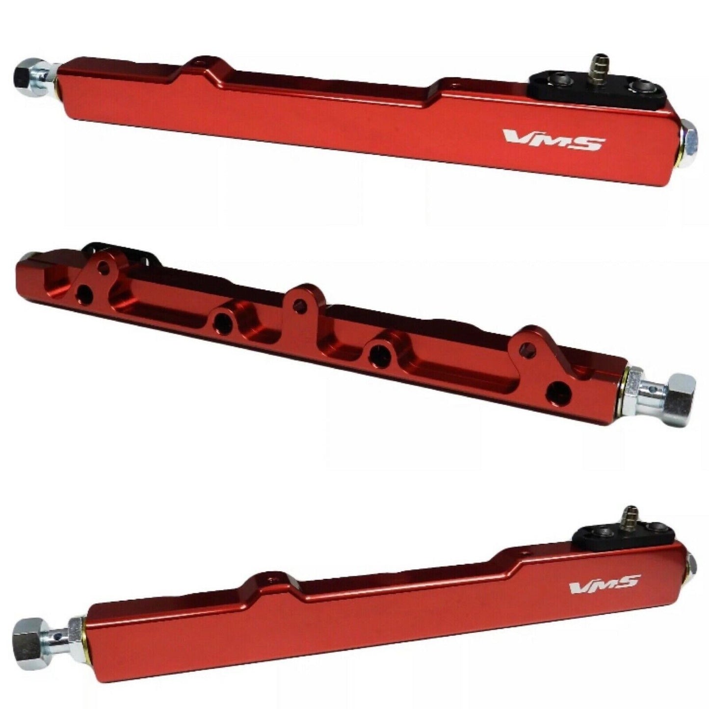 Red High Flow Fuel Rail for Honda Civic and Acura Integra B Series Only