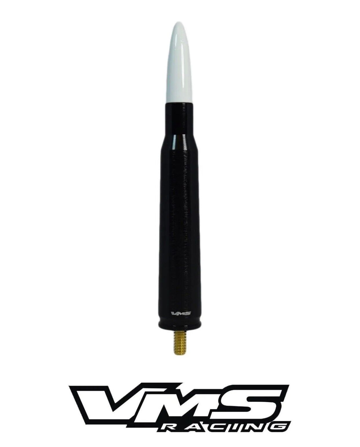 VMS Black Bullet Antenna For Chevy S10 Blazer Tahoe Suburban GMC Sonoma White