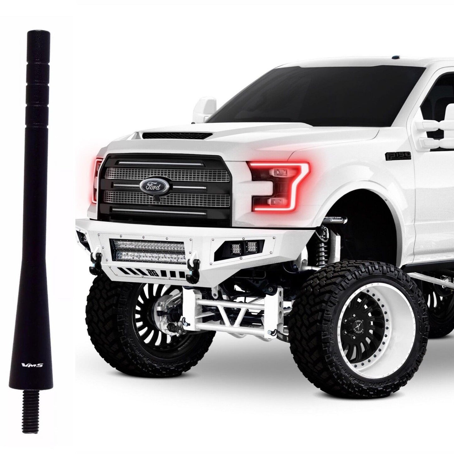 Short Antenna for Ford F150 F250 F350 F450 Platinum Harley Raptor All Years 5''