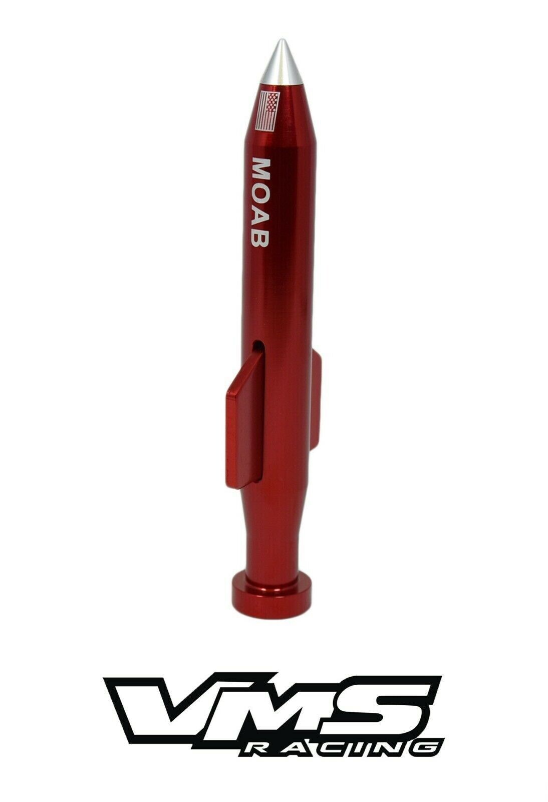 MOAB VMS Red Antenna for Ford Bronco Models with Screw On Antenna