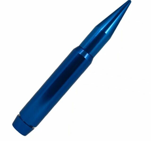 True Spike 7 Inch Short Thick Blue Bullet Antenna For Dodge Ram