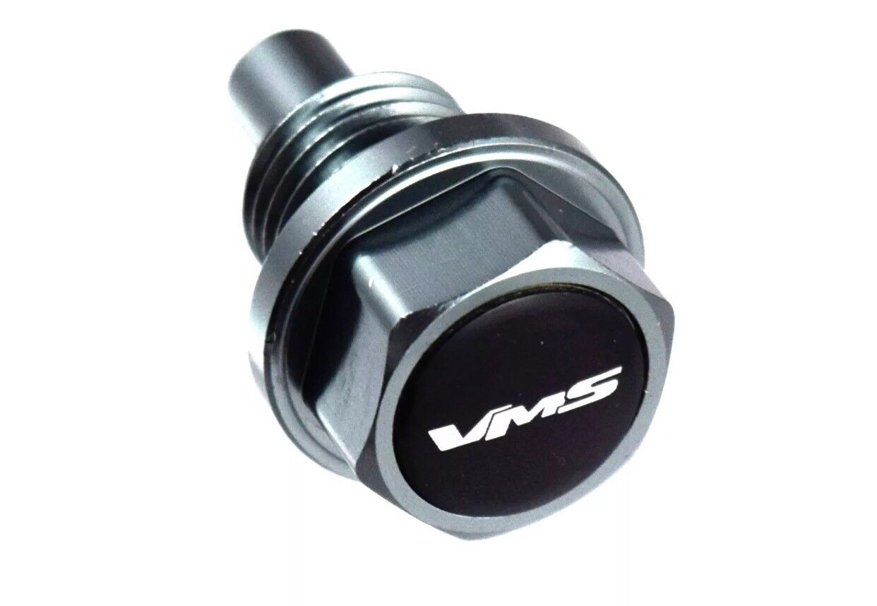 Gunmetal Magnetic Oil Pan Drain Plug Bolt and Washer For Honda Mazda Mitsubishi