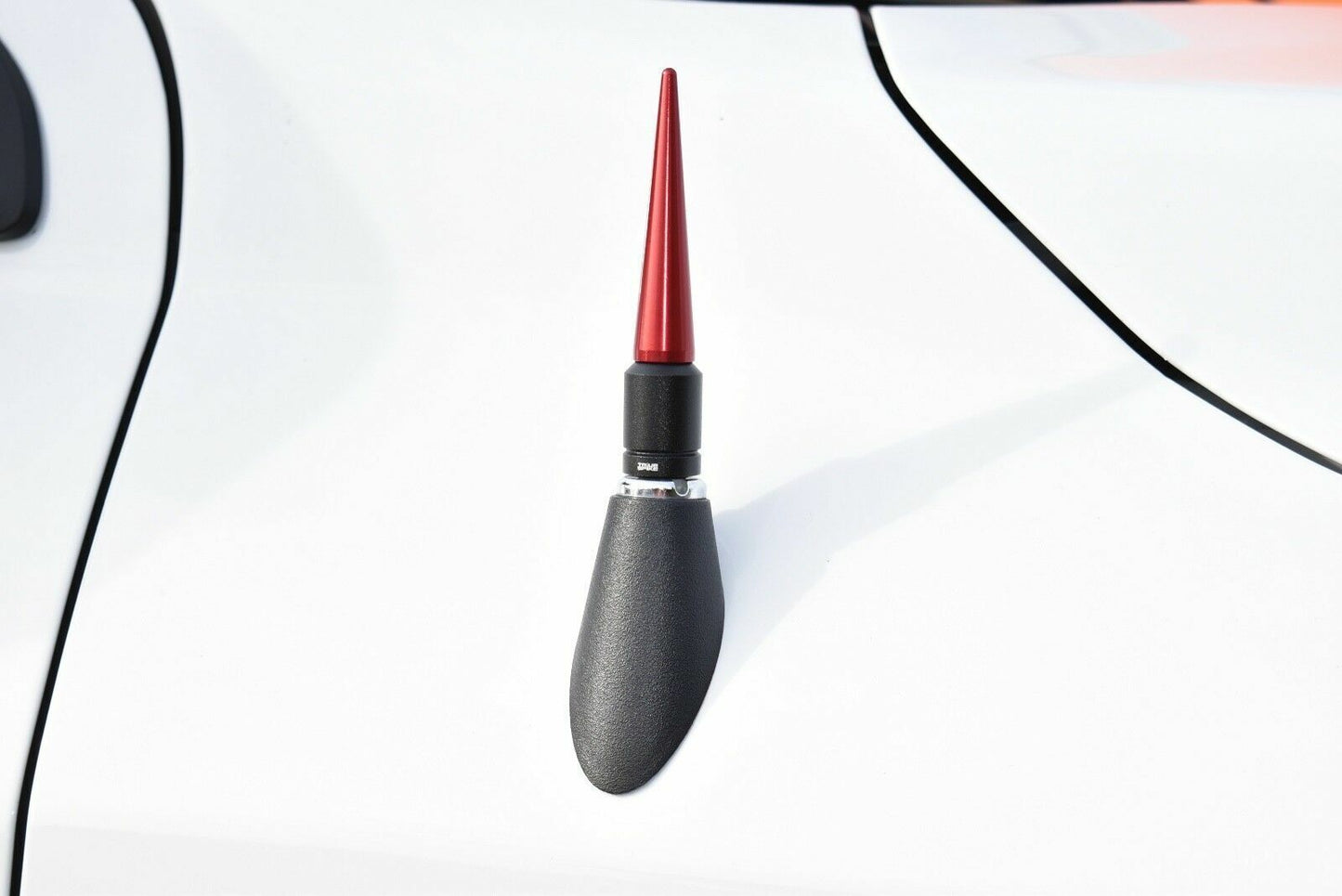 True Spike 4 Inch Short Red Antenna Fits Nissan Titan Frontier Xterra