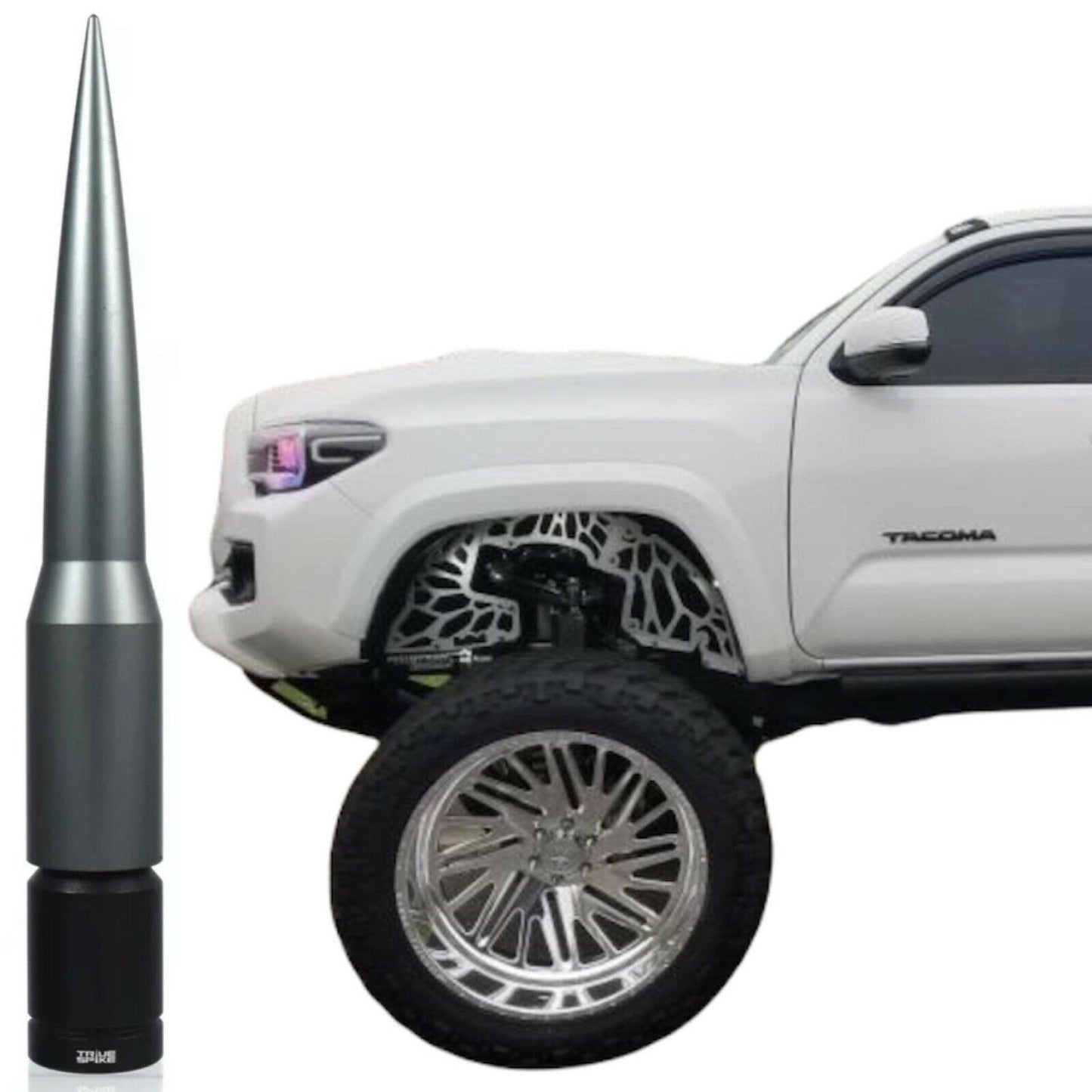 Gunmetal Spike Antenna 6'' For All Toyota Tacoma Tundra and FJ Cruiser