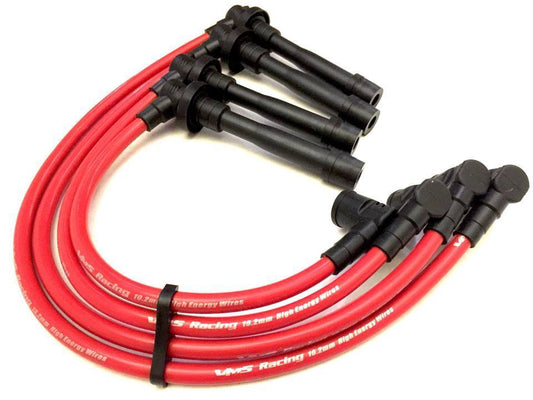 RED SPARK PLUG WIRES SET FOR HONDA CIVIC SOHC 1992 TO 2000