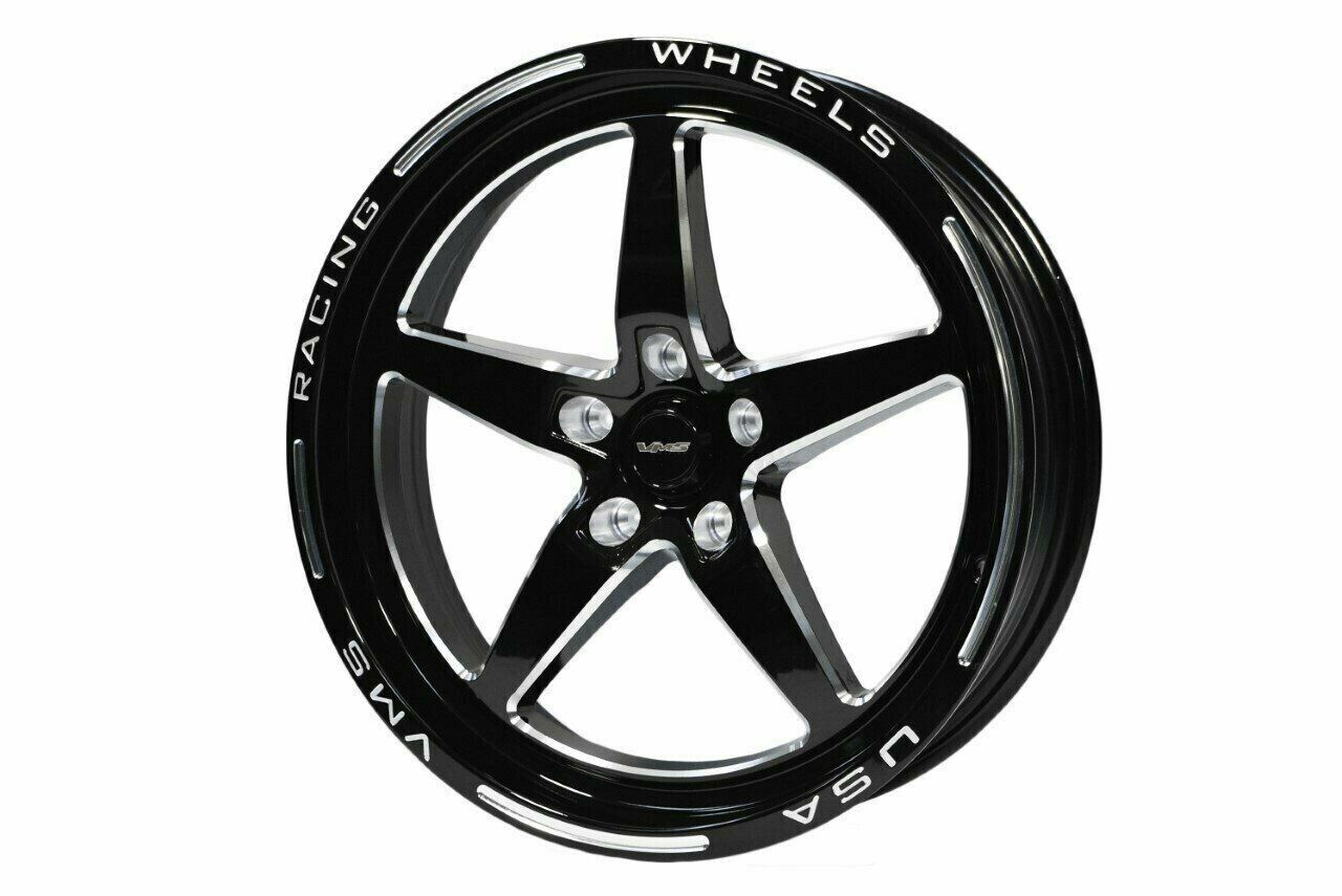 VMS Drag Track Rims Wheels Front 2x 18x5 -25ET 2x Rear 17x10 44ET 5x120