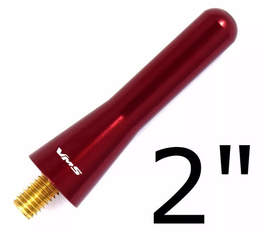 FORD F150 RED ANTENNA 2” SHORT ALUMINUM FITS ALL YEARS F250 F350 F450