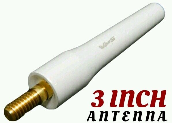 PStyle Short Stubby White Antenna for 93-06 Chevy Tahoe Silverado and Gmc Sierra