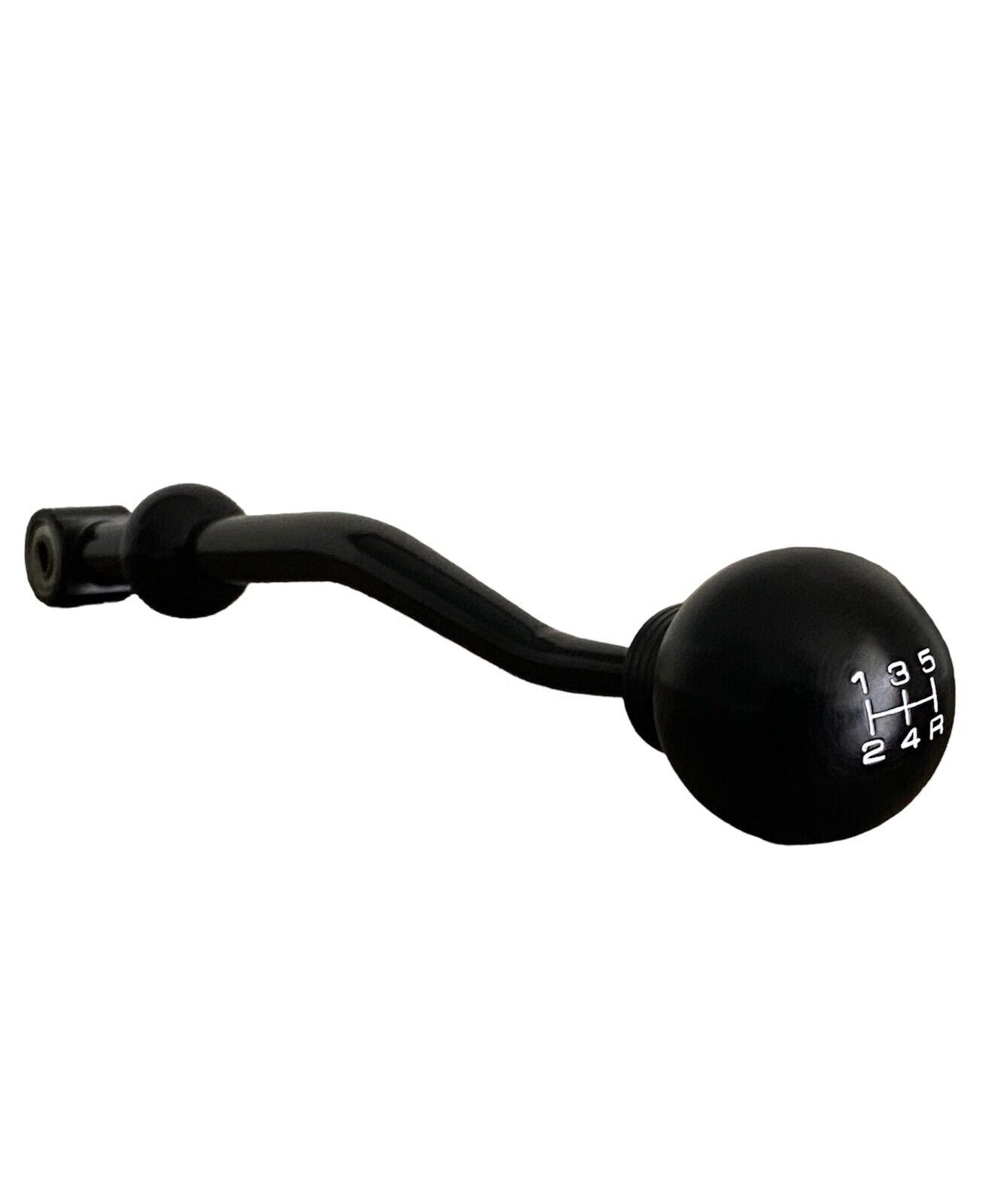 BLACK SHORT SHIFTER + 5 SPD BLACK ROUND SHIFT KNOB FOR CIVIC CRX INTEGRA DEL SOL