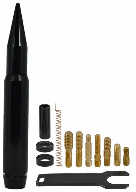 True Spike 7 Inch Short Thick Black Bullet Antenna For Ford Trucks