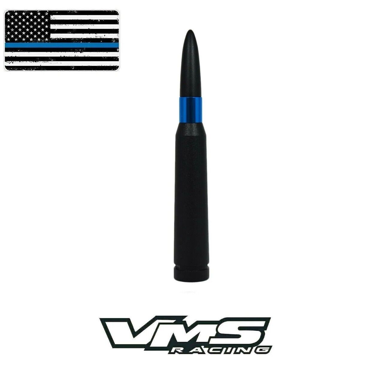 VMS Blue Line Bullet Antenna For Chevy S10 Blazer Tahoe Suburban GMC Sonoma