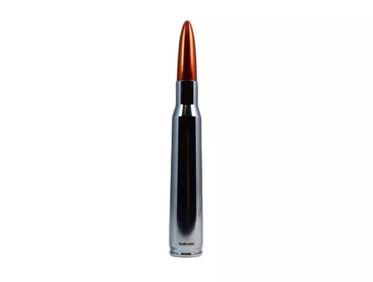 Chrome and Orange Tip Bullet Antenna for Jeep Wrangler and Gladiator 2007 2020