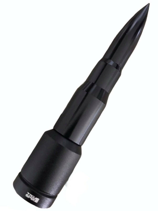 True Spike 4 Inch Short Black Bullet Antenna Fits Ford F150 and Ranger