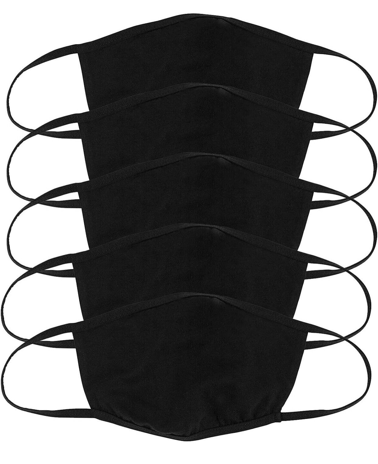 B + C Reusable 2-Ply Cloth Face Masks, M/L, 96 Packs Of 5 = 480 Masks per box