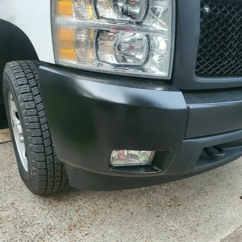 Front Bumper End Caps for Chevy Silverado 2007 to 2013 With Fog Lamp Holes