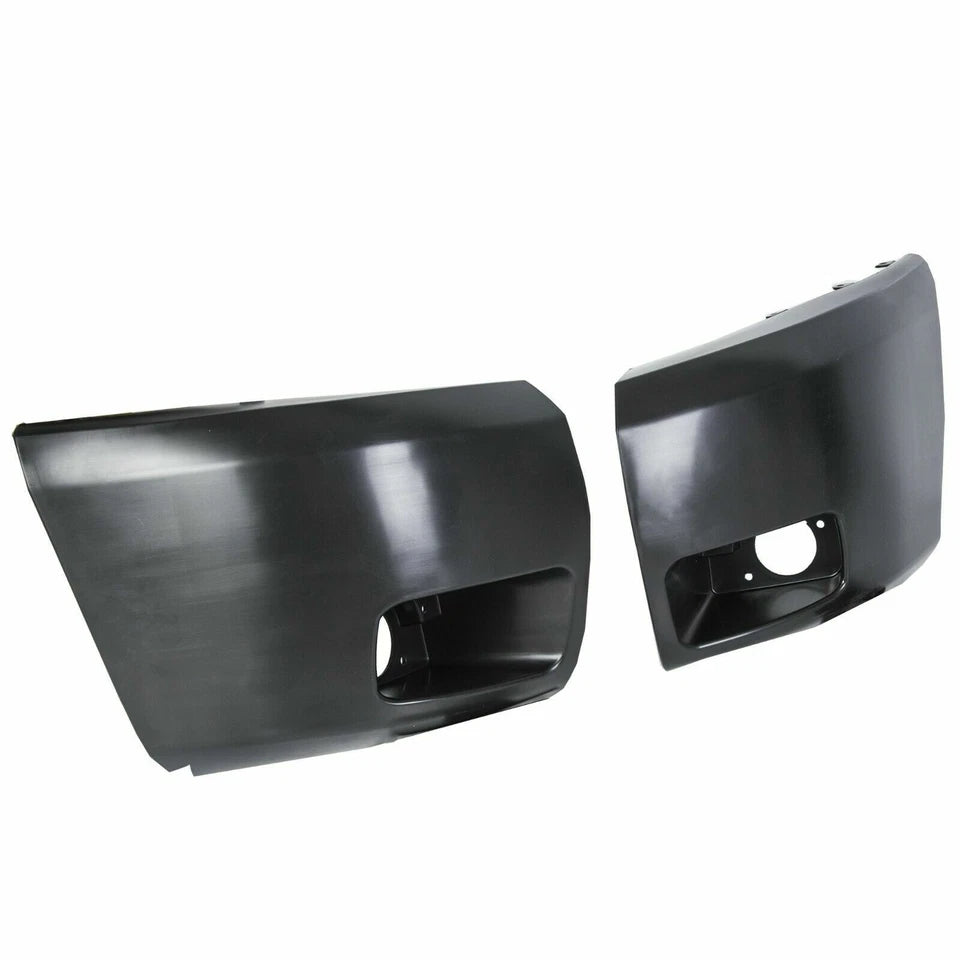 Front Bumper End Caps for Chevy Silverado 2007 to 2013 With Fog Lamp Holes