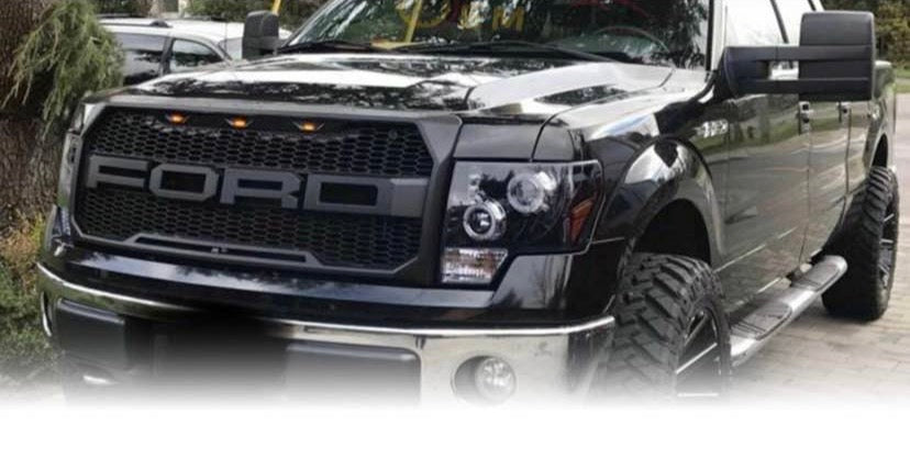 New Projector Halo LED Headlights for 2009 to 2014 Ford F150 fits models that come without Projector headlights from Factory ONLY!