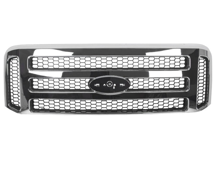 New Chrome Grille for Ford F250 F350 F450 F550 1999 through 2004 and Excursion