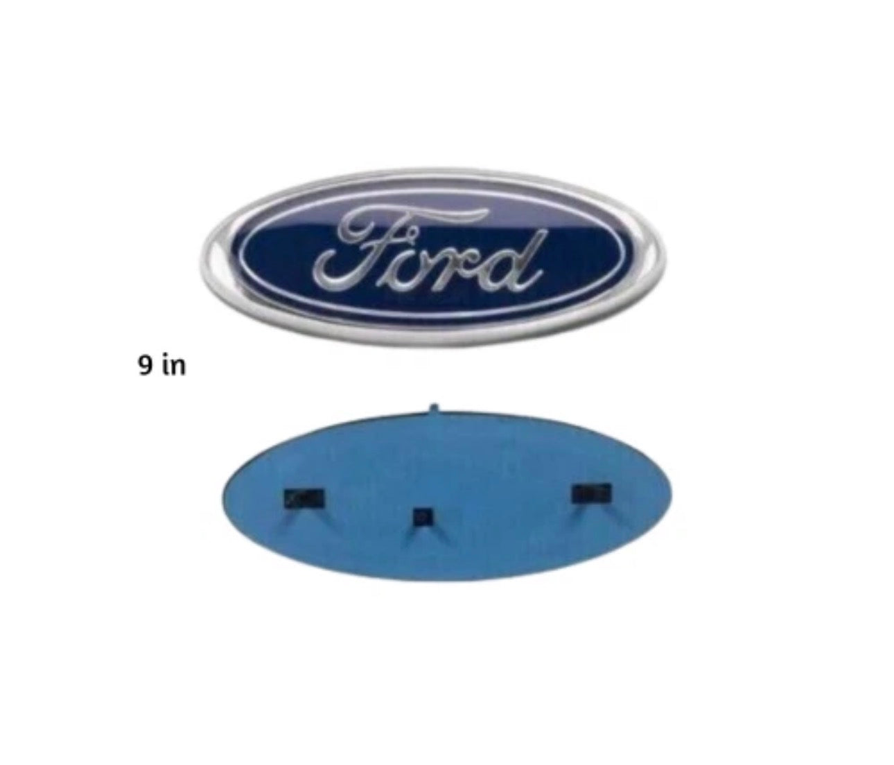 One 9" x 3.5" Blue Emblem for Ford F250 F350 Front Grille