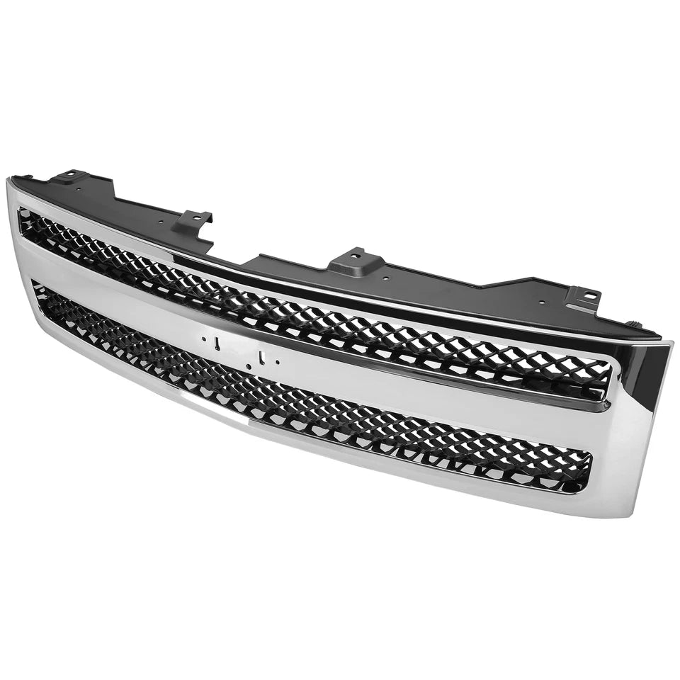 New Chrome Grille for Chevy Silverado 1500 fits 2007 to 2013
