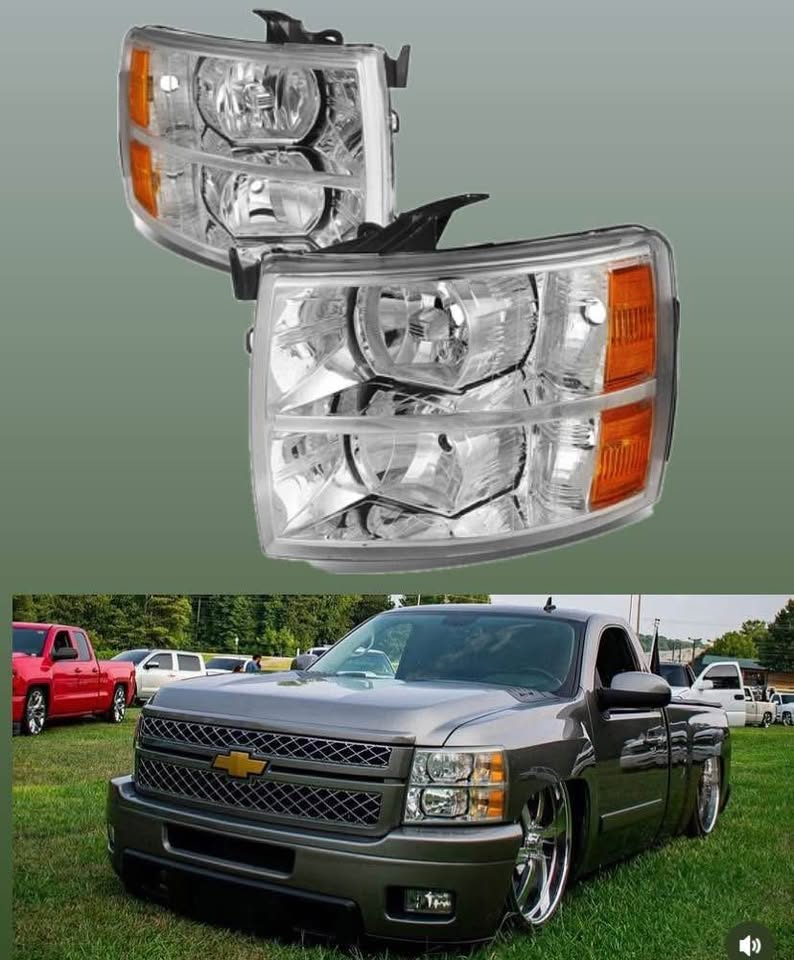 New in Box Silverado Headlights 2007 to 2013 Fits 1500 2500 3500 Left and Right