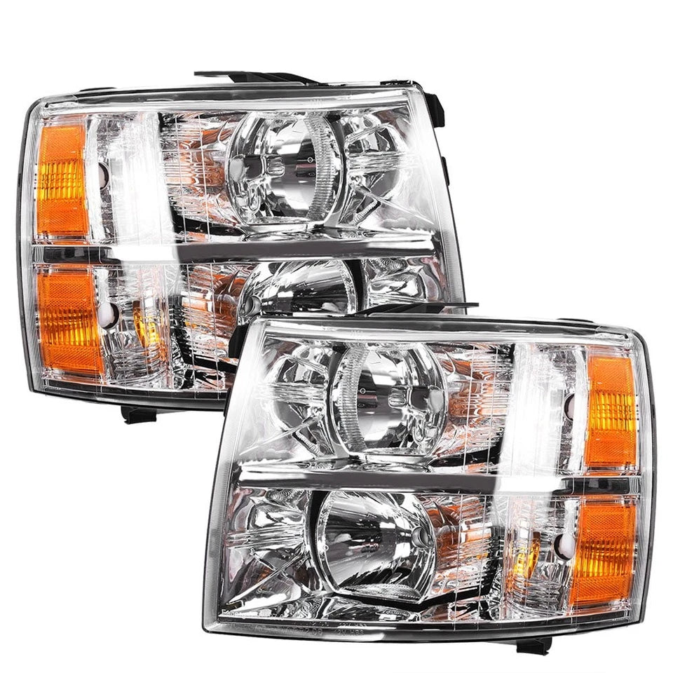 New in Box Silverado Headlights 2007 to 2013 Fits 1500 2500 3500 Left and Right