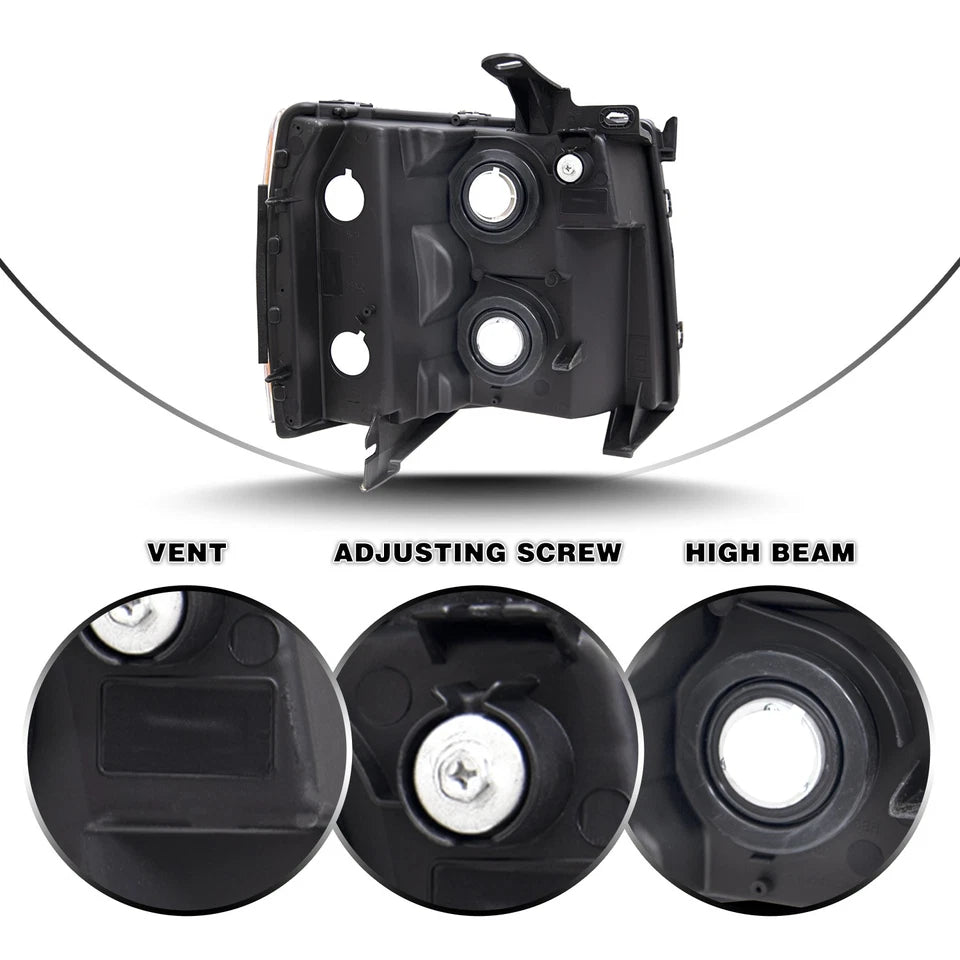 New Clear Headlights for Chevy Silverado fits 2007 through 2013 Fits 1500 2500 3500 Left and Right
