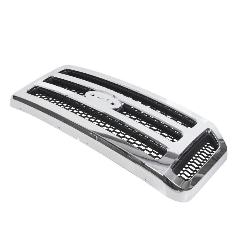 New Chrome Grille For Ford F250 and F350 Fits 2005 to 2007 Also Fits Excursion 2005