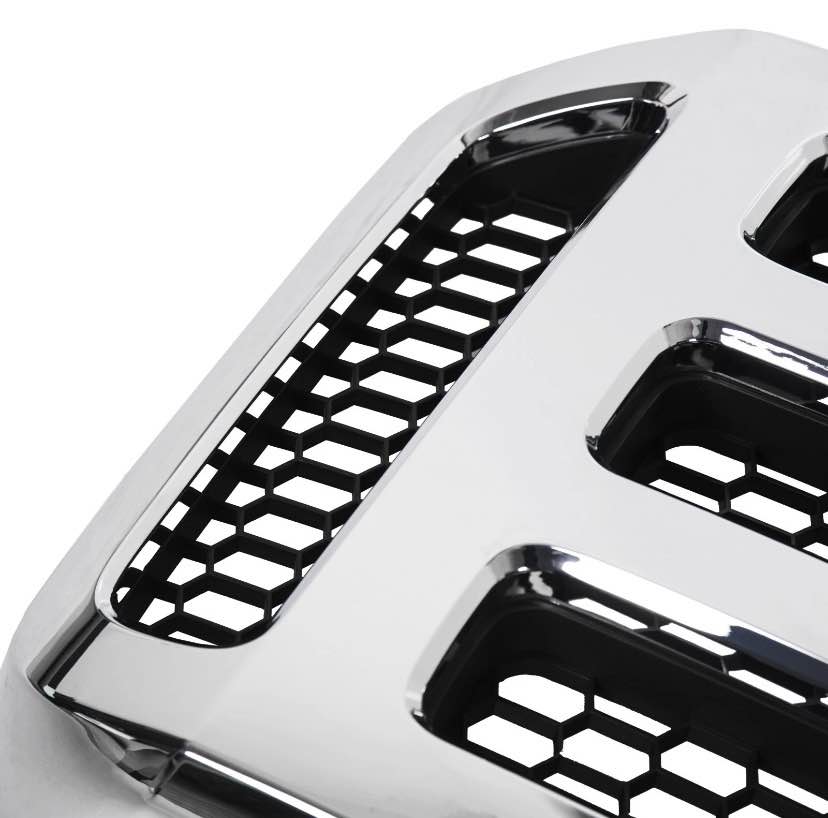 New Chrome Grille For Ford F250 and F350 Fits 2005 to 2007 Also Fits Excursion 2005