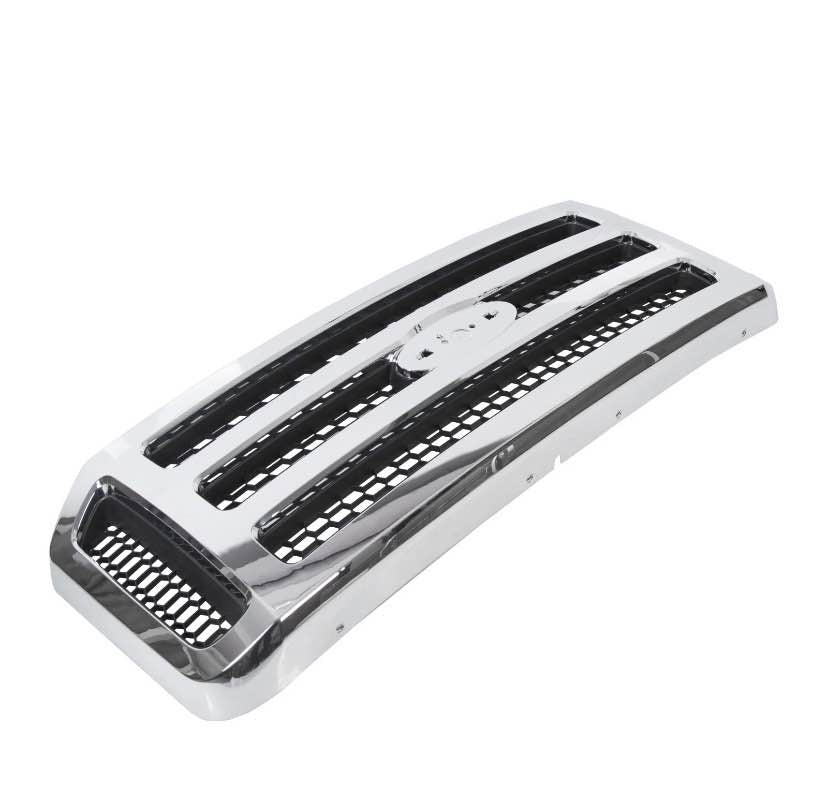New Chrome Grille For Ford F250 and F350 Fits 2005 to 2007 Also Fits Excursion 2005