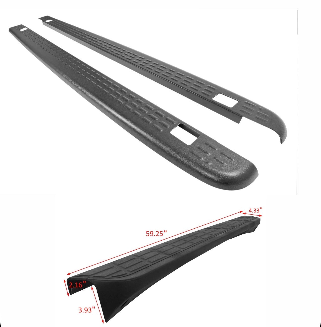 Bed Rail Caps W/Holes Side Cover For Silverado 1500/2500/3500 2007-2013 6.5ft + Tailgate Cover