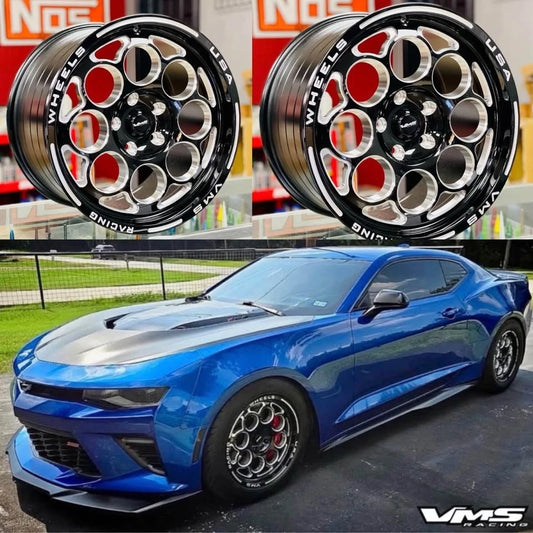 VMS Modulo Wheels Rims 17x10 5X120 +44 ET SET OF TWO